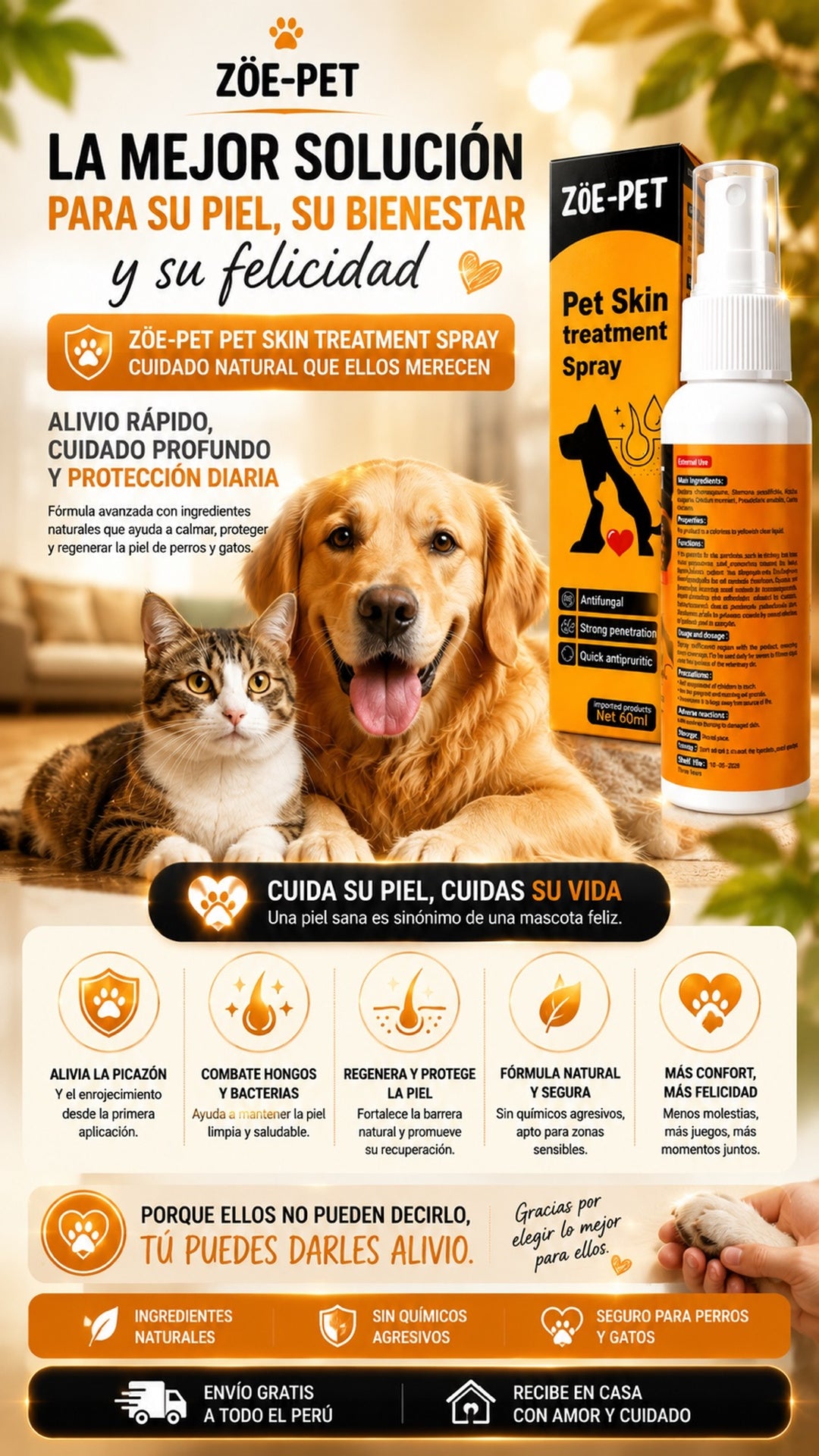Pet Skin Spray Treatment
